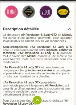 Meindl Air Revolution 4.1 -Meindl Soldes 5 6